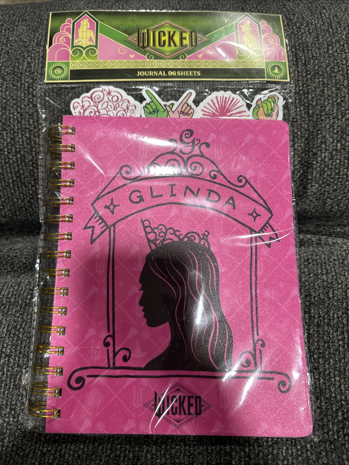 Wicked Glinda Tabbed Journal Hot Pink 96 Sheets Target Bullseye Playground