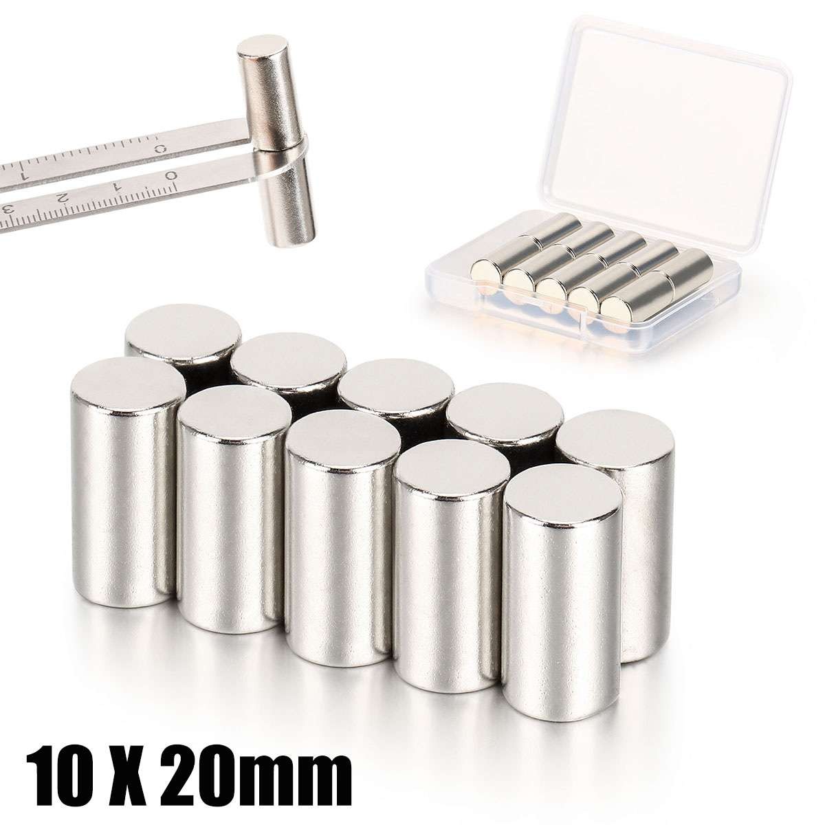 LOT5-100 Round Neodymium Magnets N52 Super Strong Rare Earth Small Large Magnets