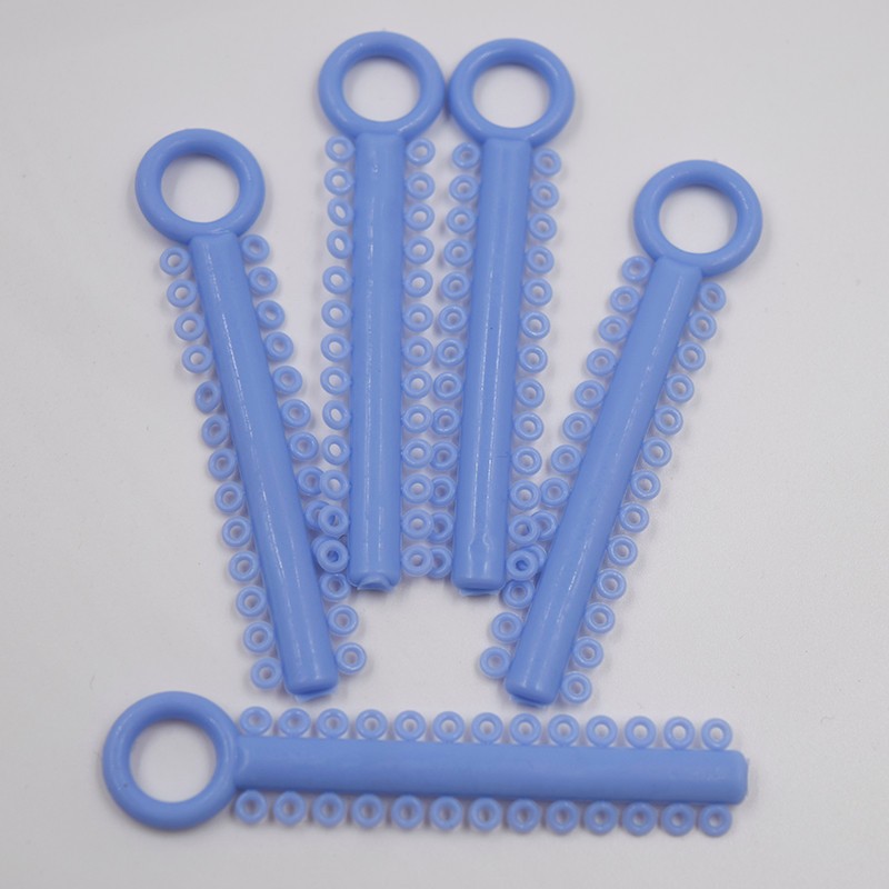 1040Pcs Dental Ligature Rubber Ties Orthodontic Elastic Bands Braces 6 Color