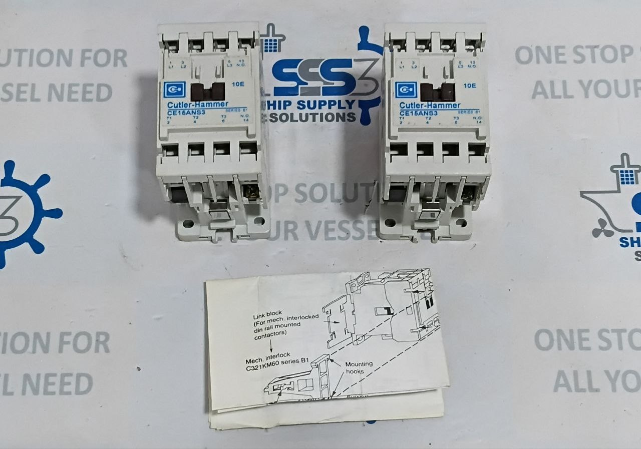 Cutler-Hammer CE15ANS3 3 Pole A.c. Contactor Coil 110V 50Hz 120V 60Hz