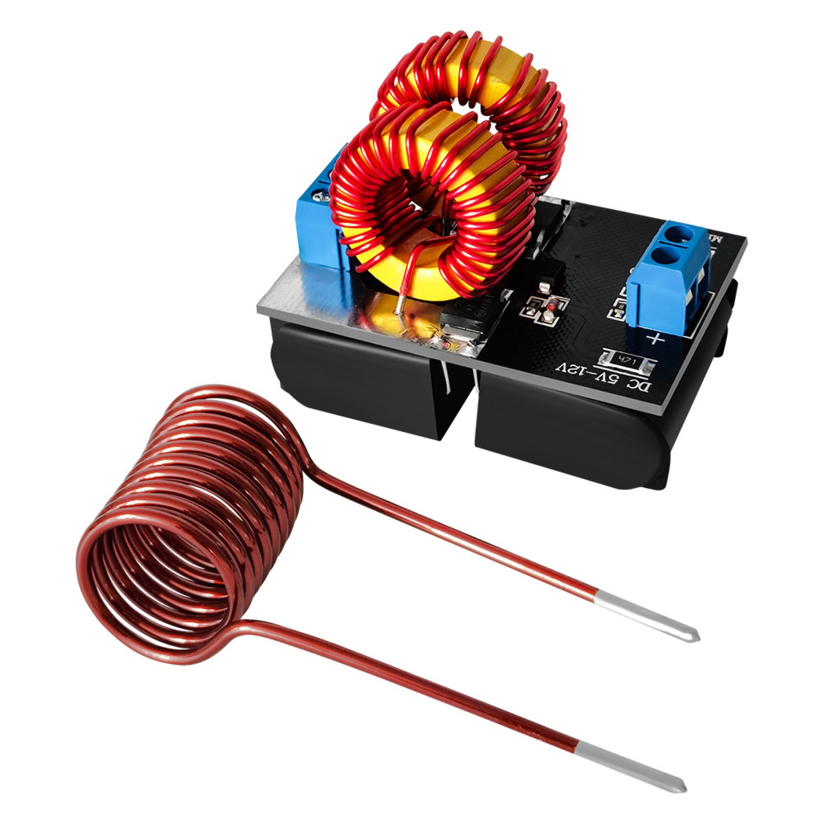 DC 5V-12V 120W Mini ZVS Induction Heating PCB Board Flyback Driver Heater Coil