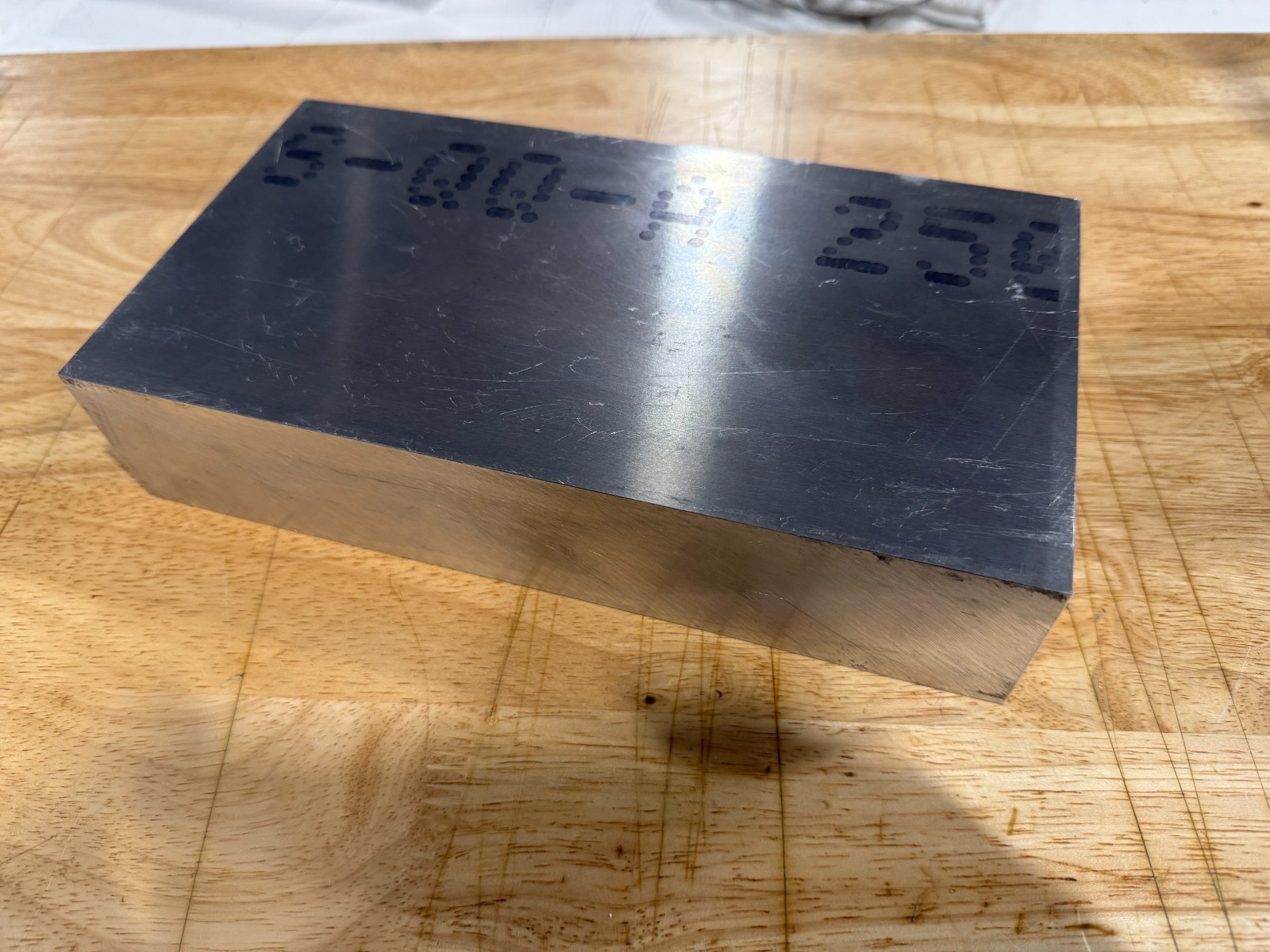 7075 T6 Aluminum Billet Stock 9.5 x 5 x 2 Block