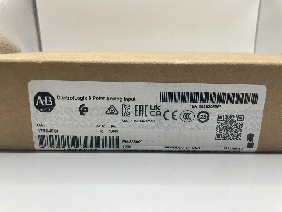 NEW Factory Sealed AB 1756-IF8I ControlLogix 8 Pt Analog Input Module 1756IF8I
