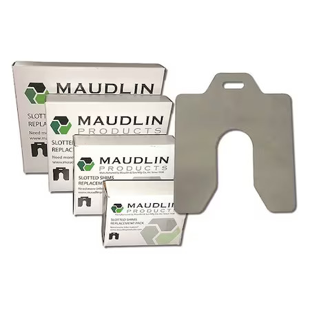 Maudlin Products Mse050 Slotted Shim E-6 X 6″ X 0.050″, Pk10