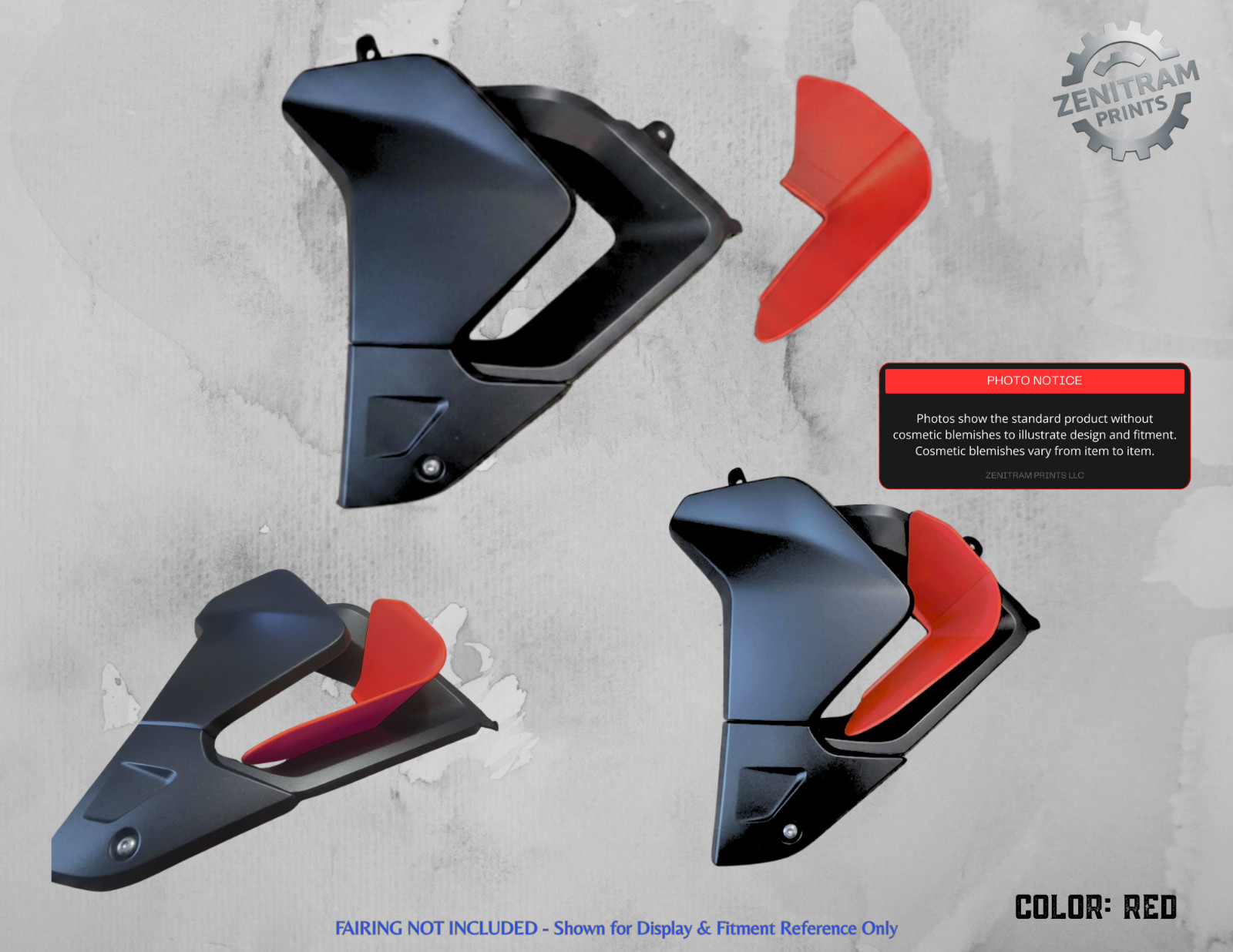Stripe Series Air Deflectors Triumph Tiger 850/900 2020-2024 | Cosmetic Blem