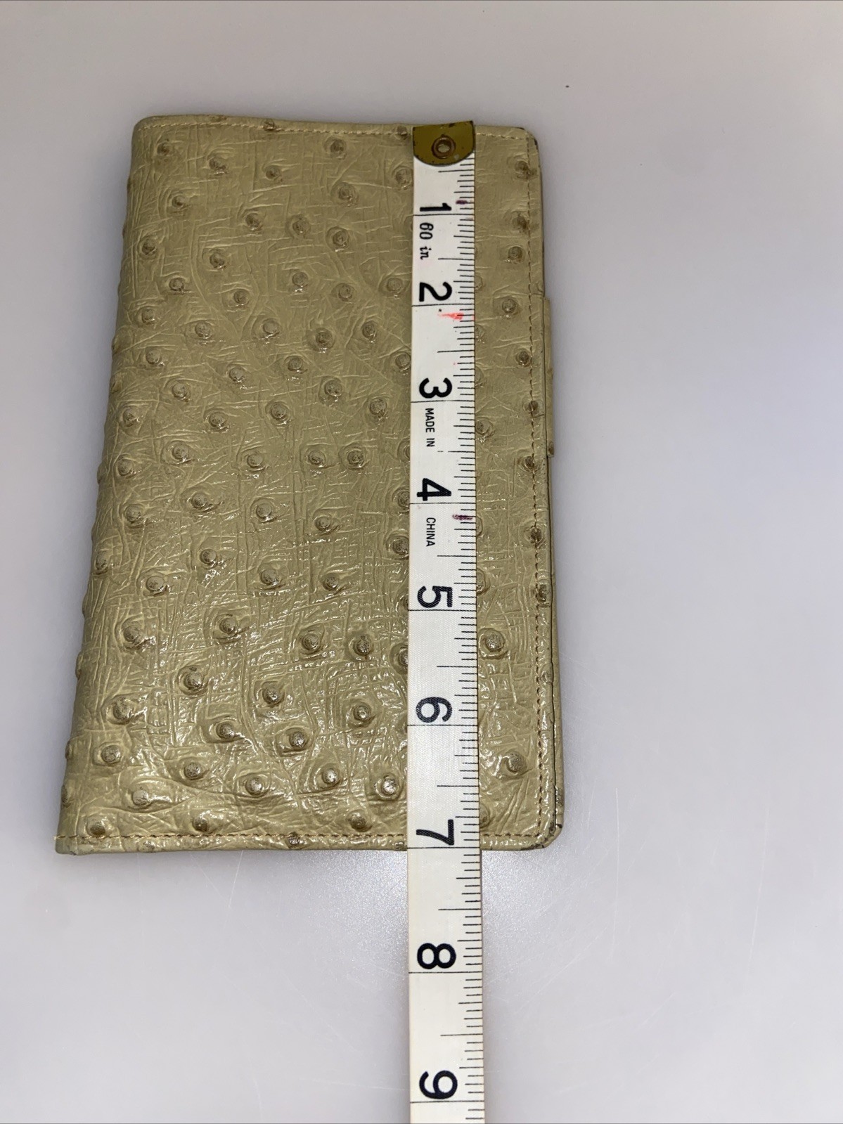 VTG Pigskin leather Pocket Day Planner Wallet/Checkbook senior Sz made canada