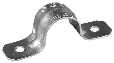 EGS TH-1906, EMT Conduit Strap, 2″, 0.38″ Hole, Steel, 2-Hole Snap-On, 1pc
