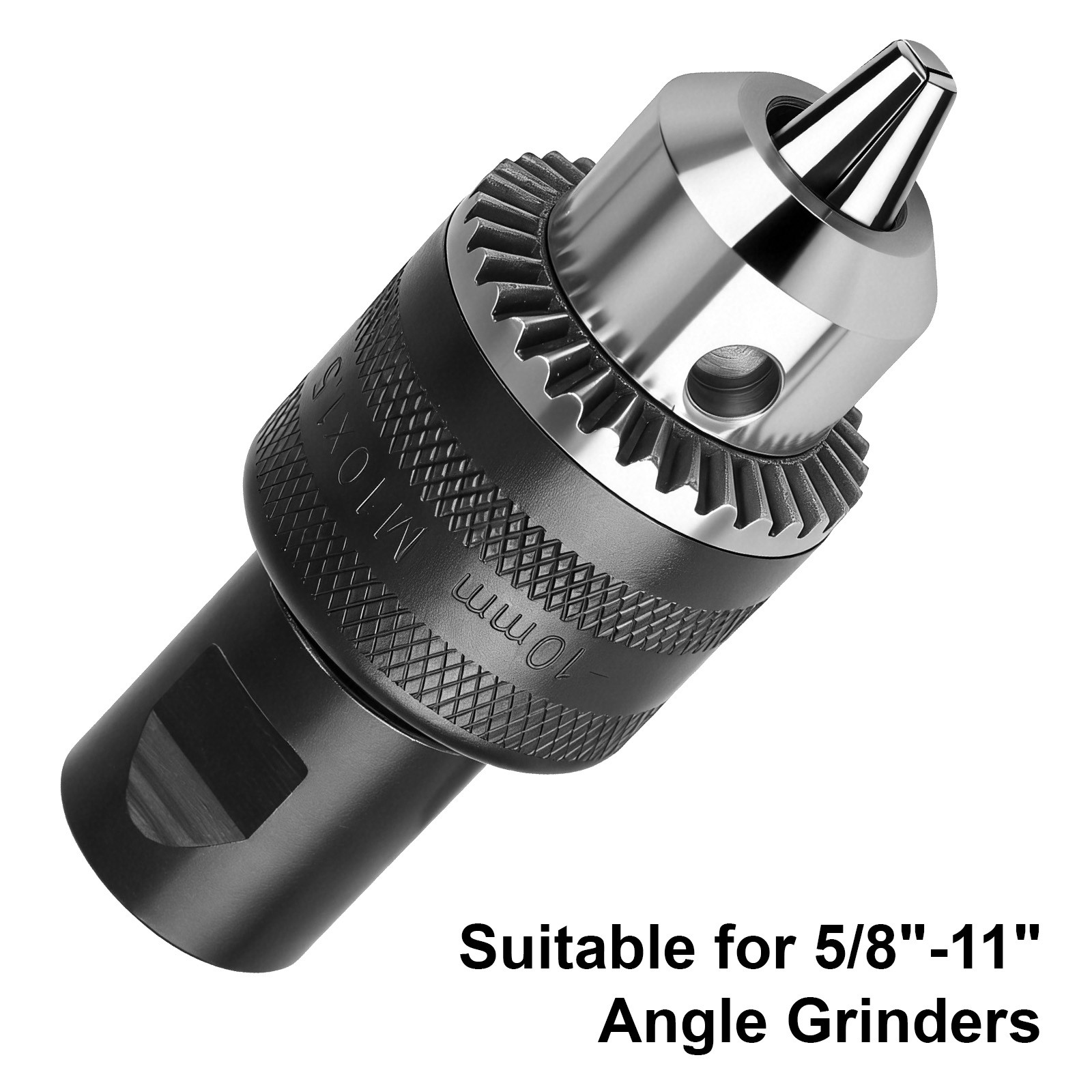 Angle Grinder Electric Drill Chuck Adapter 5/8″-11″ to M10 Keyed Chuck 1.5-10mm