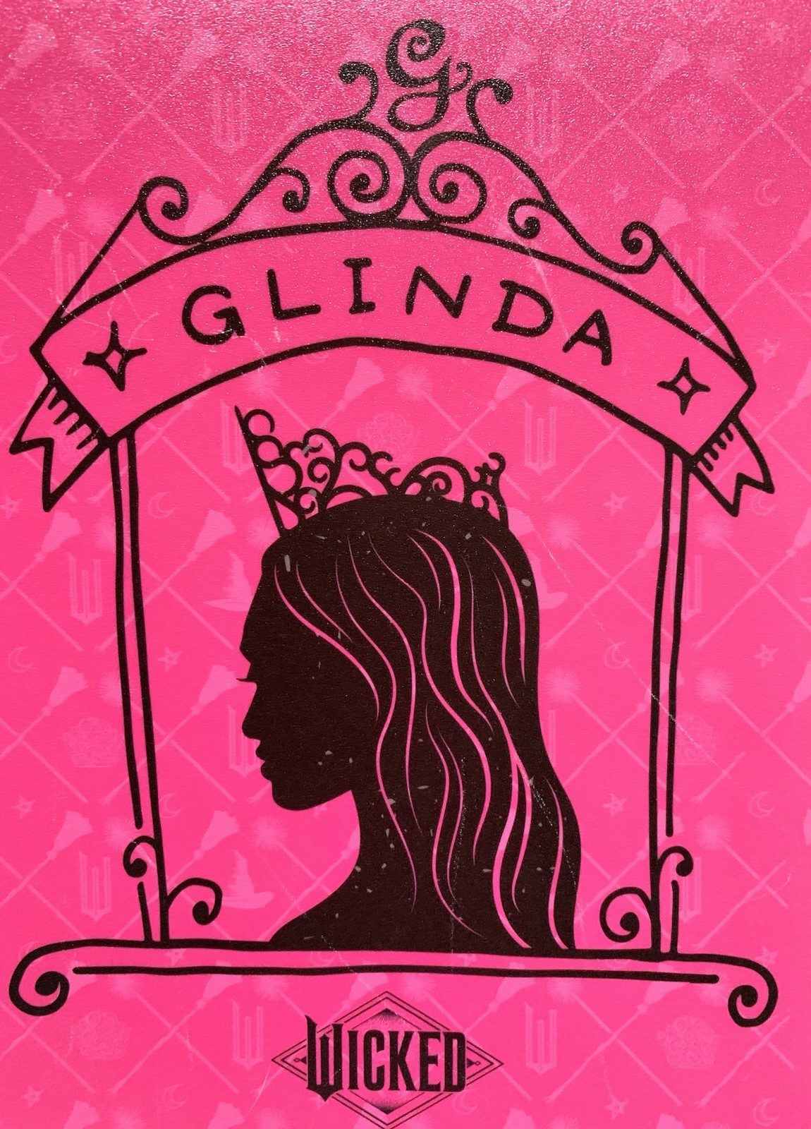 NEW Wicked GLINDA Hot Pink Tabbed Journal ~ Notebook 96pgs 9in x 7in