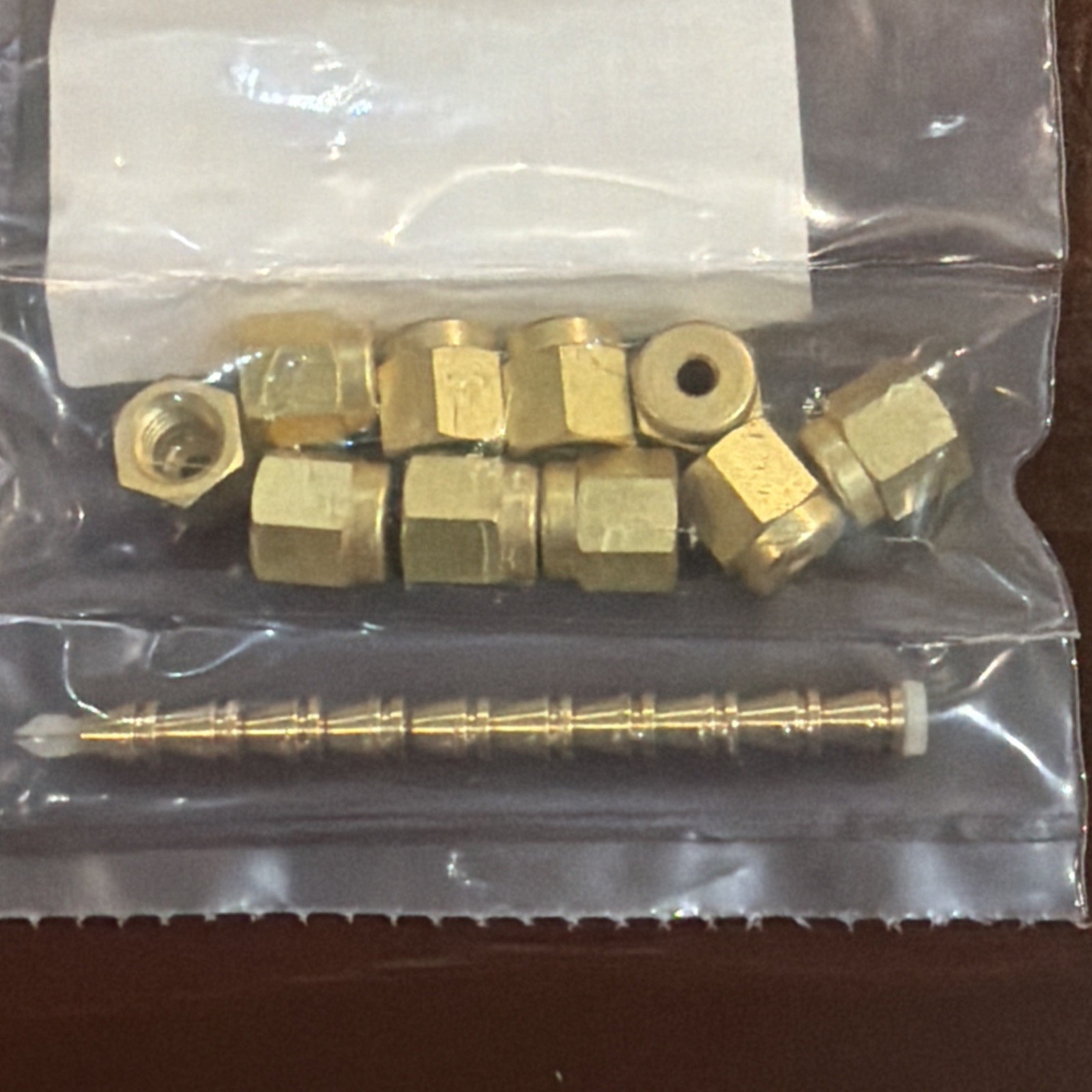 50 pcs (5 packs of 10) Agilent 5181-7479 Brass Nut Ferrule Combo 1/8″ SEALED NEW