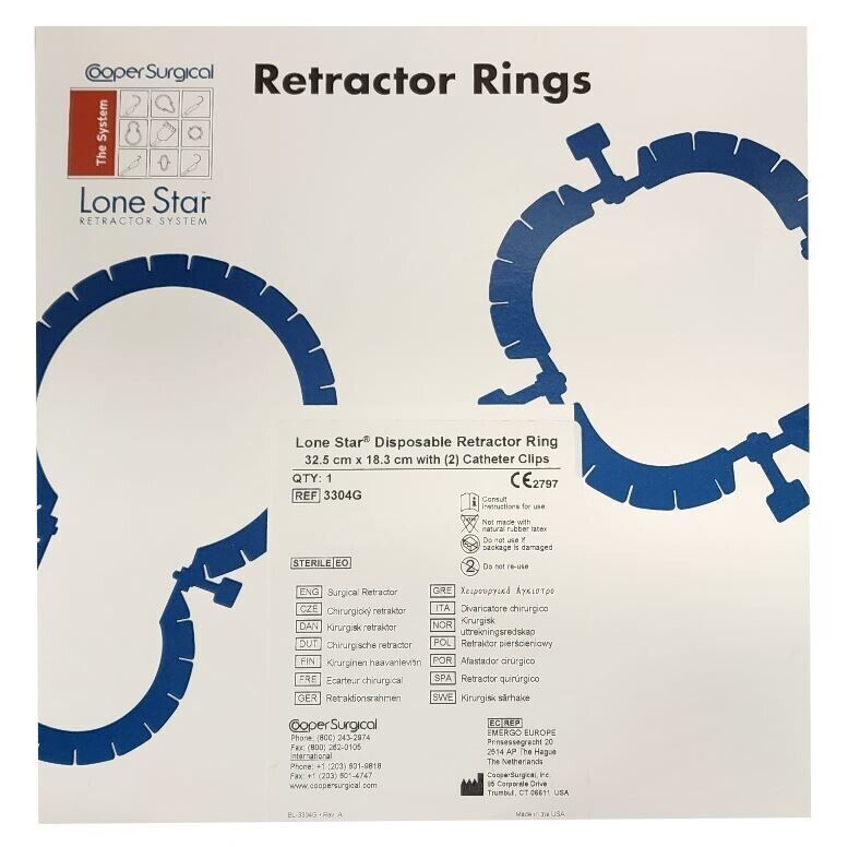 *1-Pack* CooperSurgical Lone Star Retractor Ring System Sterile 3304G