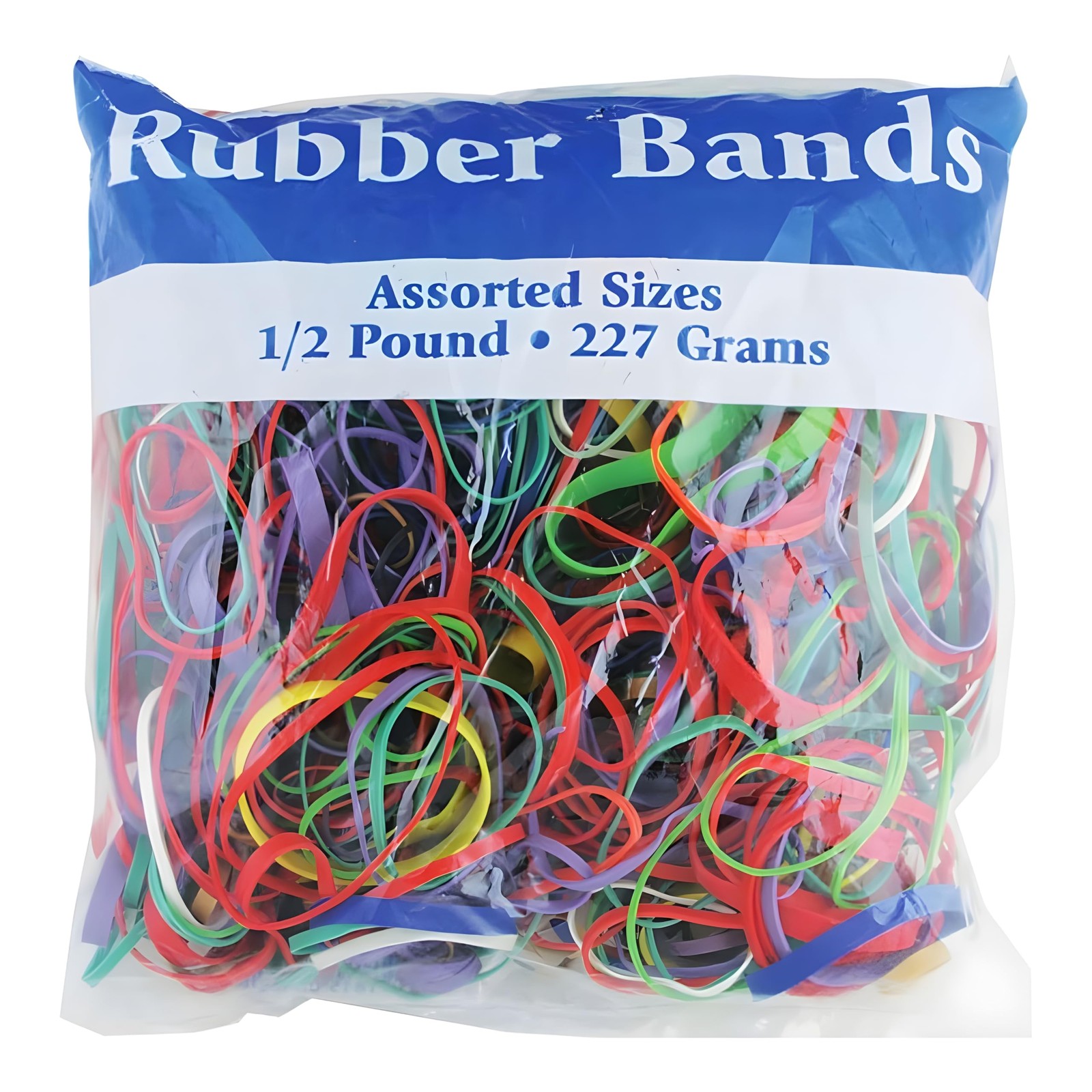 Rubber Bands Assorted Sizes 0.5 lb Bag – Strong Elastic Bands for Home, Offic…