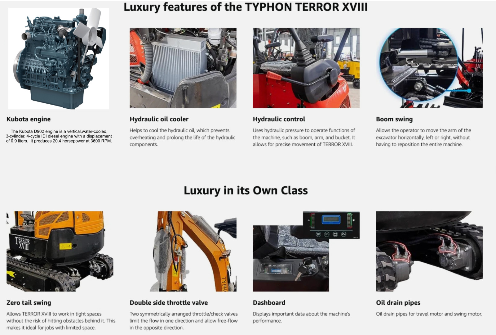 2 Ton New Mini Excavator, EPA certified USA KUBOTA Diesel Engine, FREE SHIPPING