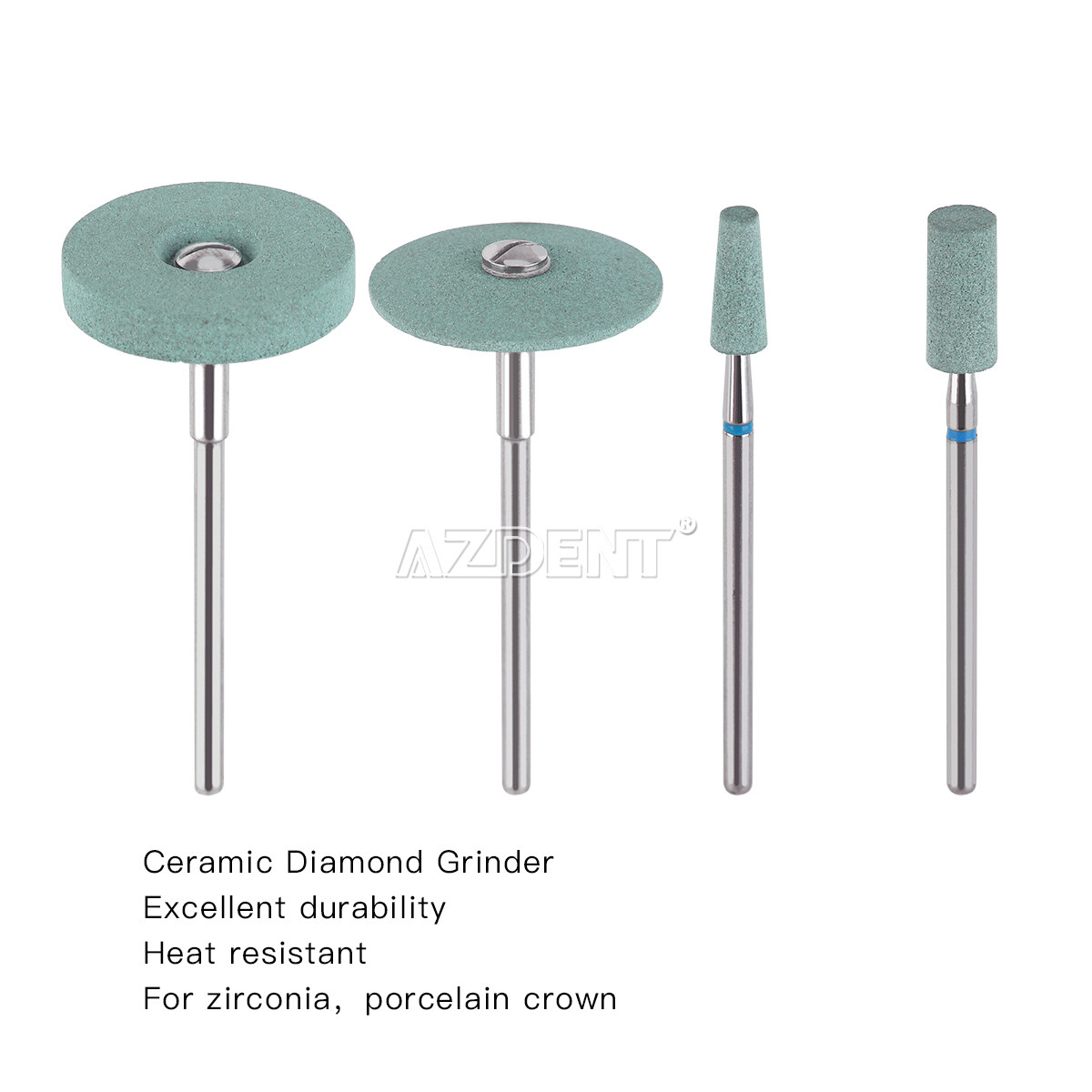 Dental Rubber Diamond Polisher Wheel Disc /Zirconia Porcelain Polish Burs HP