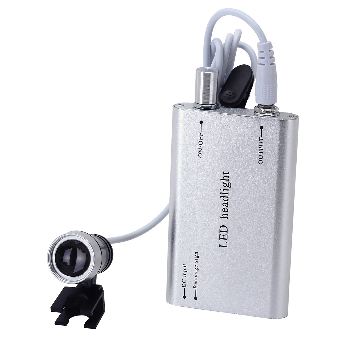 Dental Surgical Binocular Loupe Magnifier Glasses 3.5X-R Dentisit LED Head Light