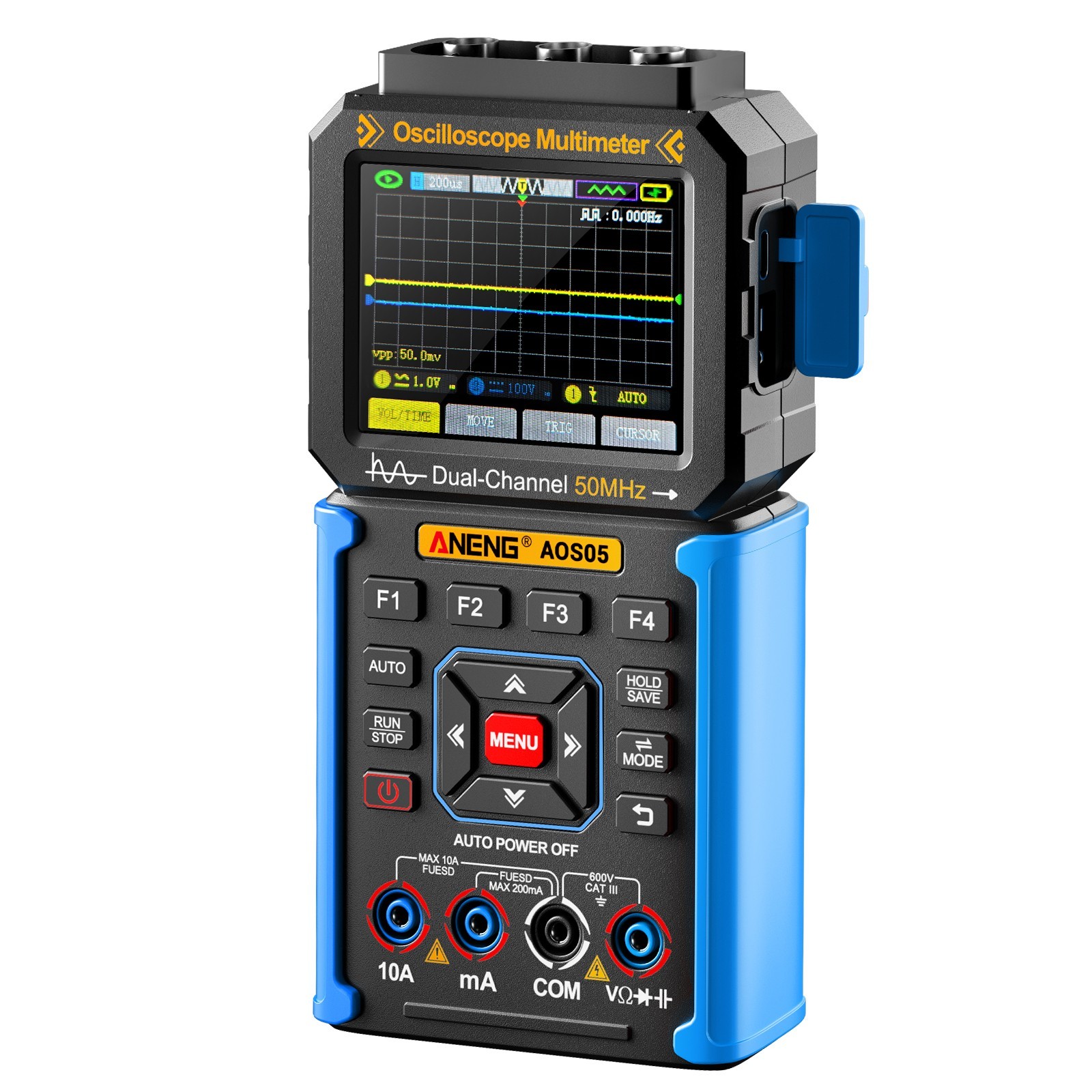 3 IN 1 Digital Handheld Oscilloscope Multimeter Signal Generator 50MHz 200MSa/s