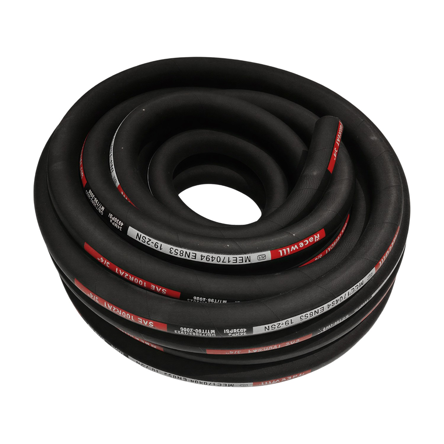 33FT 3/4″ Hydraulic Hose + 12 Straight Fittings 3/4″ JIC Female & 3/4 NPTF Male