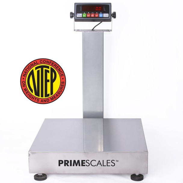 Prime Systems NTEP 16″x20″ Bench Scale w indicator 250×0.05lb Stainless steel