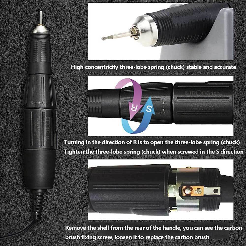MARATHON 35K RPM Dental Lab SDE-H37L1 Electric Micromotor Handpiece Polishing