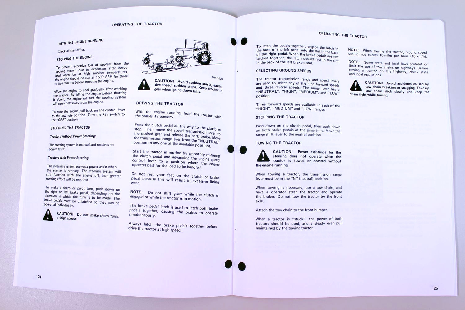 International 244 254 Tractor Owners Operators Manual Maintenance Controls Book