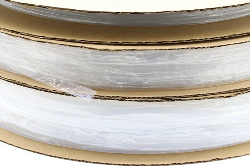 1.7:1 PTFE FEP 600V Transparent Heat Shrinkable Shrink Tube One Meter Dia 0.5-40