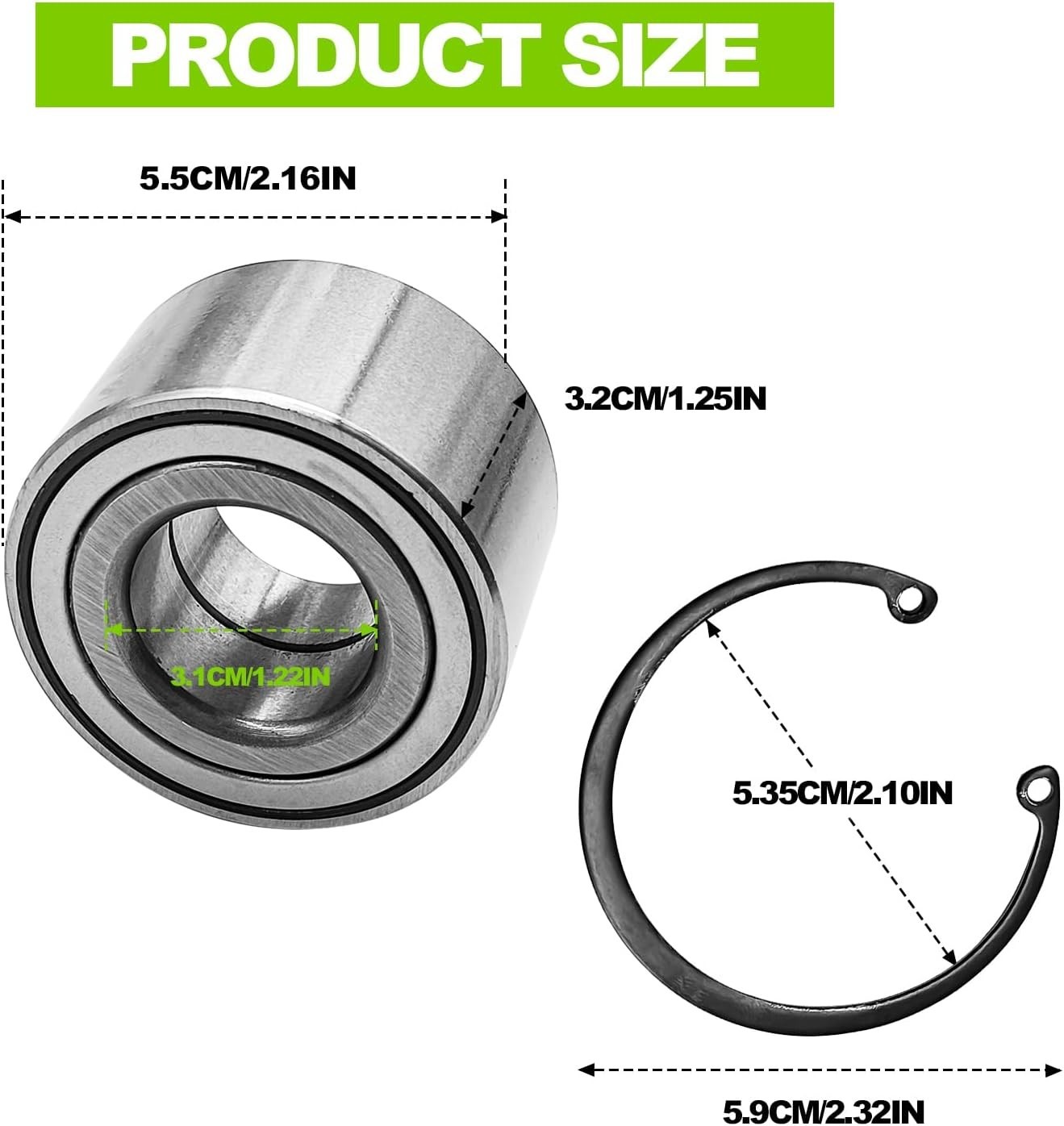 2014-2024 Honda Rancher 420 Rubicon/Foreman 500 520 Front Wheel Bearing/Seal Kit