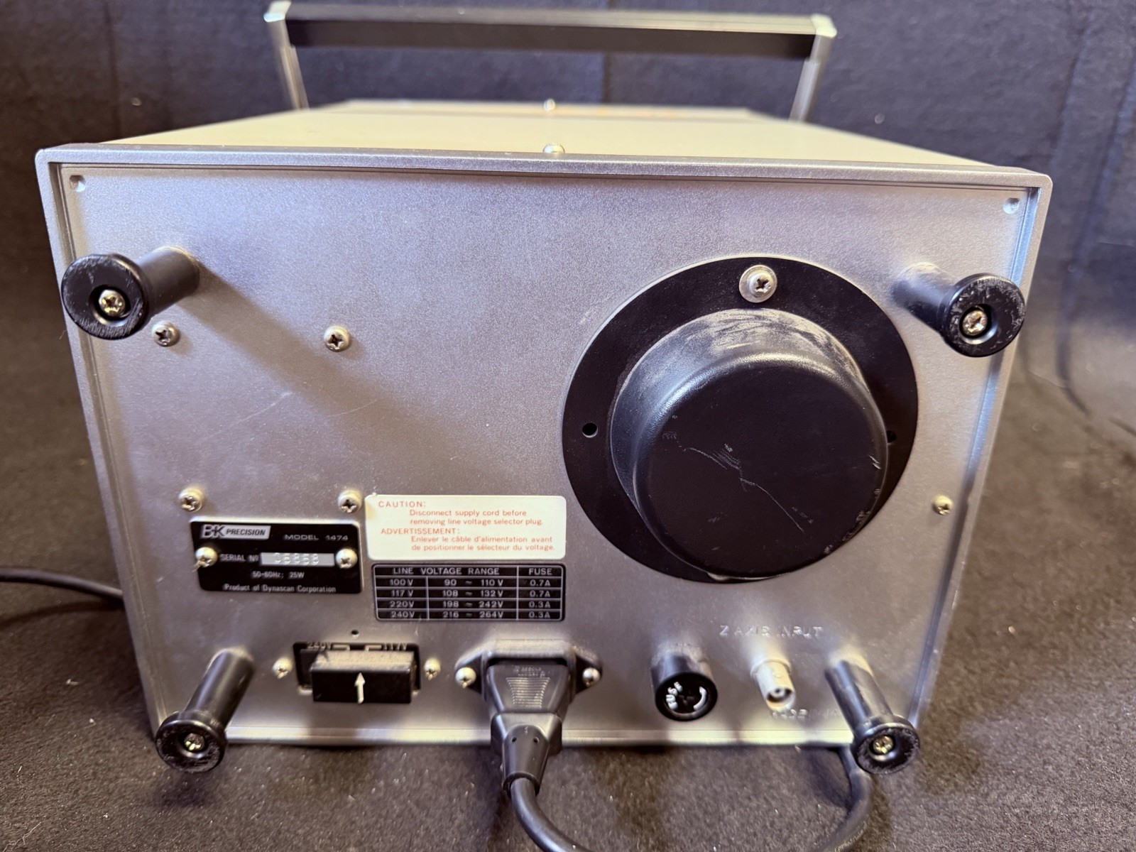 Vintage B&K Precision 1474 30mhz Oscilloscope Turns On