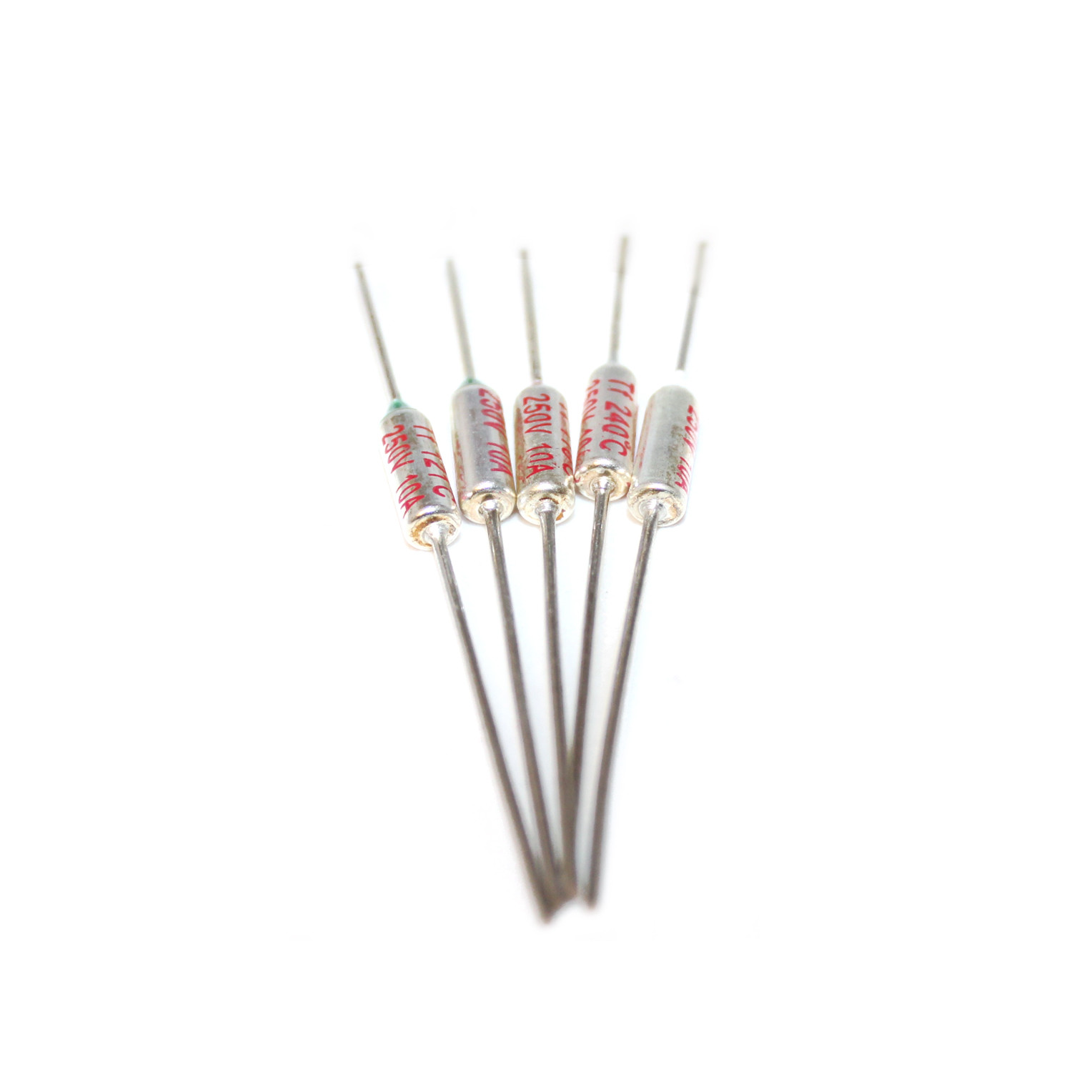 5 PCS RY TF Cutoffs Thermal Fuse 152°C 152 Degree 10A AC 250V
