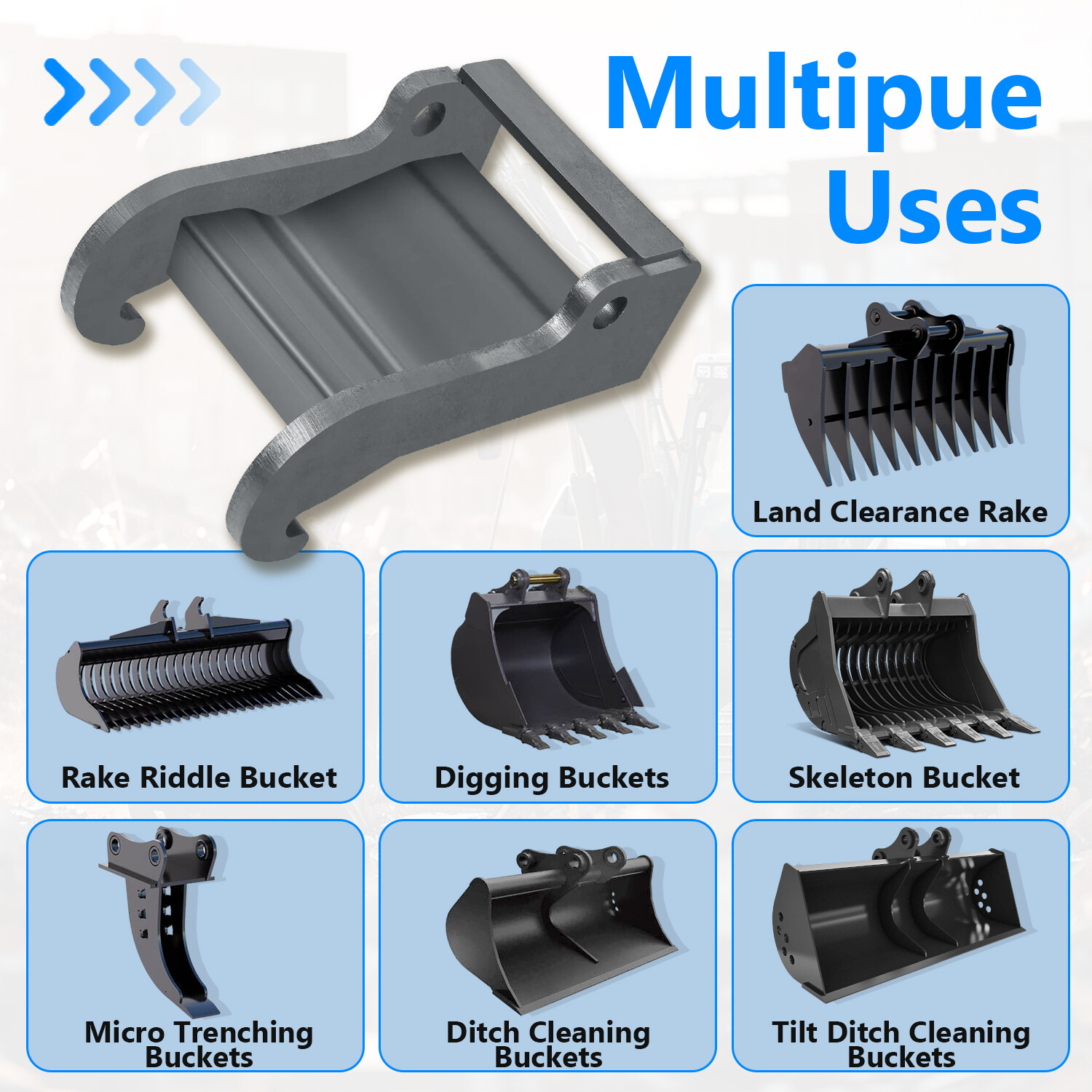 For Bobcat X-change E Series Steel Quick Attach Excavator Coupler Bracket