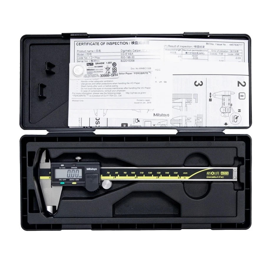 [USA SELLER] Mitutoyo 500-196-30 | 6″ / 150mm Absolute AOS Digital Caliper