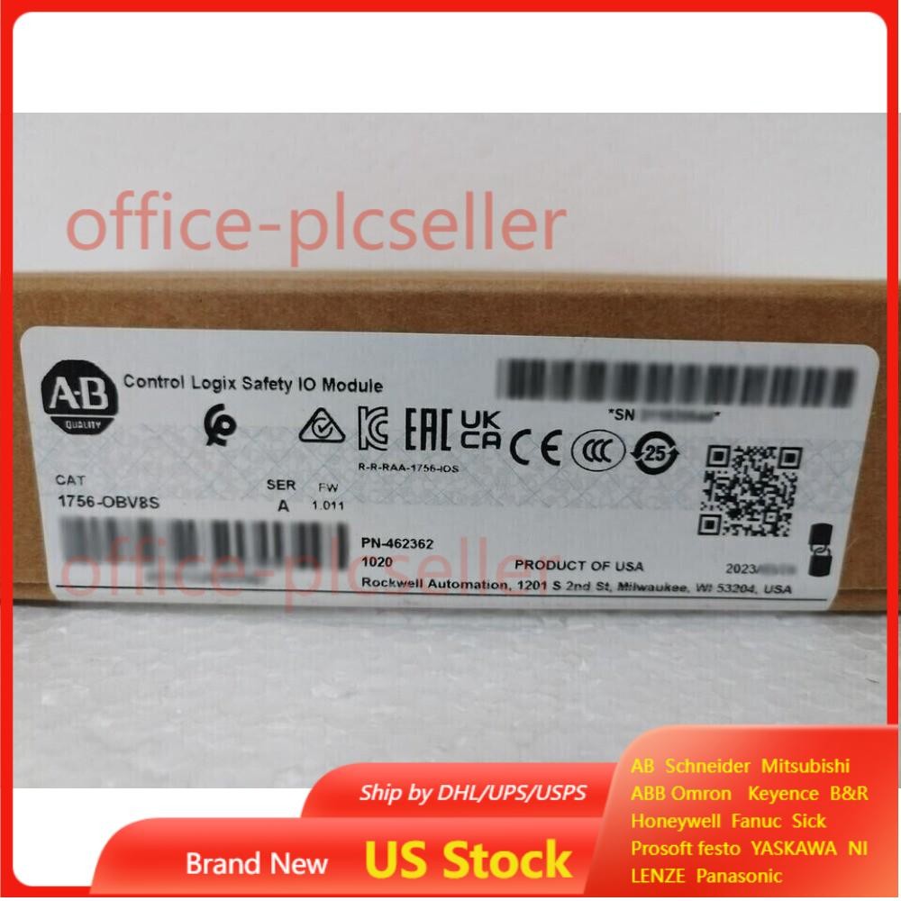 New Sealed Allen Bradley 1756-OBV8S ControlLogix Safety IO Module US Free Tax