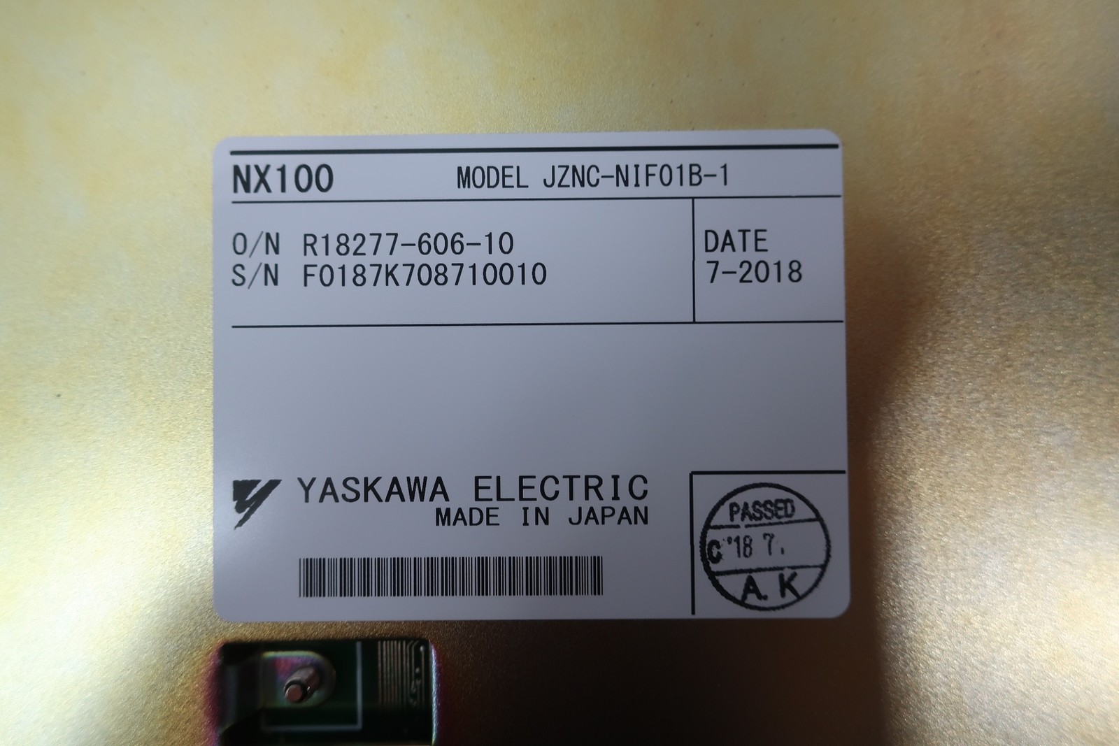 Yaskawa JZNC-NIF01B-1 Pcb Circuit Board