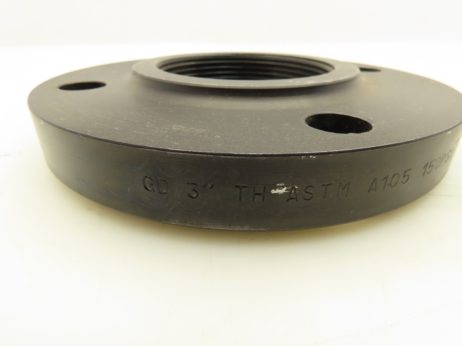 195118 Steel Screw On flange 3″ ASTM A105 TH 150PSI B16.5 Class 150-3 Lot Of 2