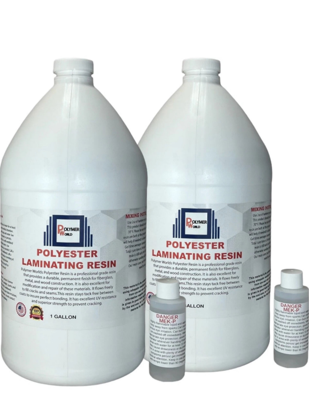 Polyester Resin 2 Gallons For Boats RV’s Canoes Fiberglass Autos Surboards – New