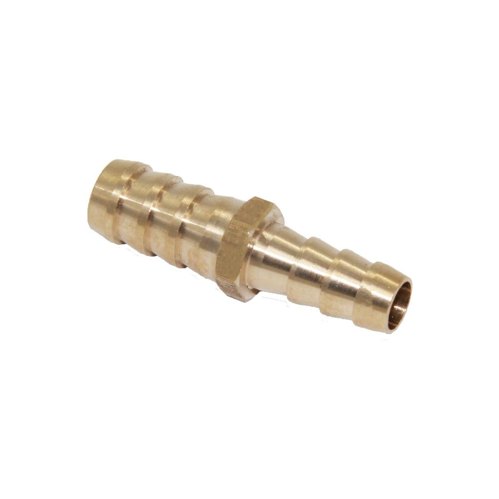 Joywayus 3/8″ to 1/2″ Reducer ID Hose Barb Splicer, Hex 3/8″x1/2″, Brass