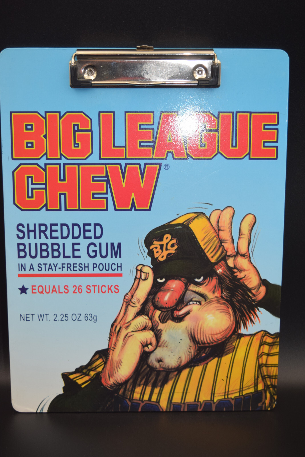 Big League Chew Clipboard 2012 Shredded Bubble Gum Wicked Cow iscream shop