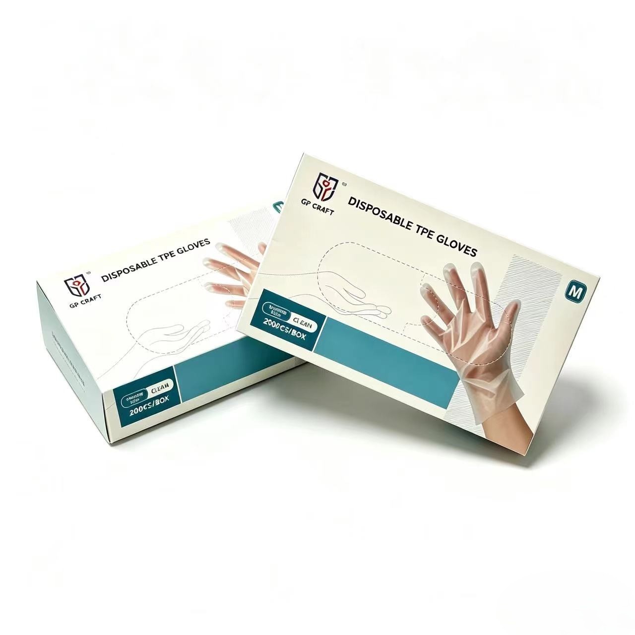 400Pcs(2Box) Disposable TPE Gloves Clear BPA Free Save More for Kitchen Cooking