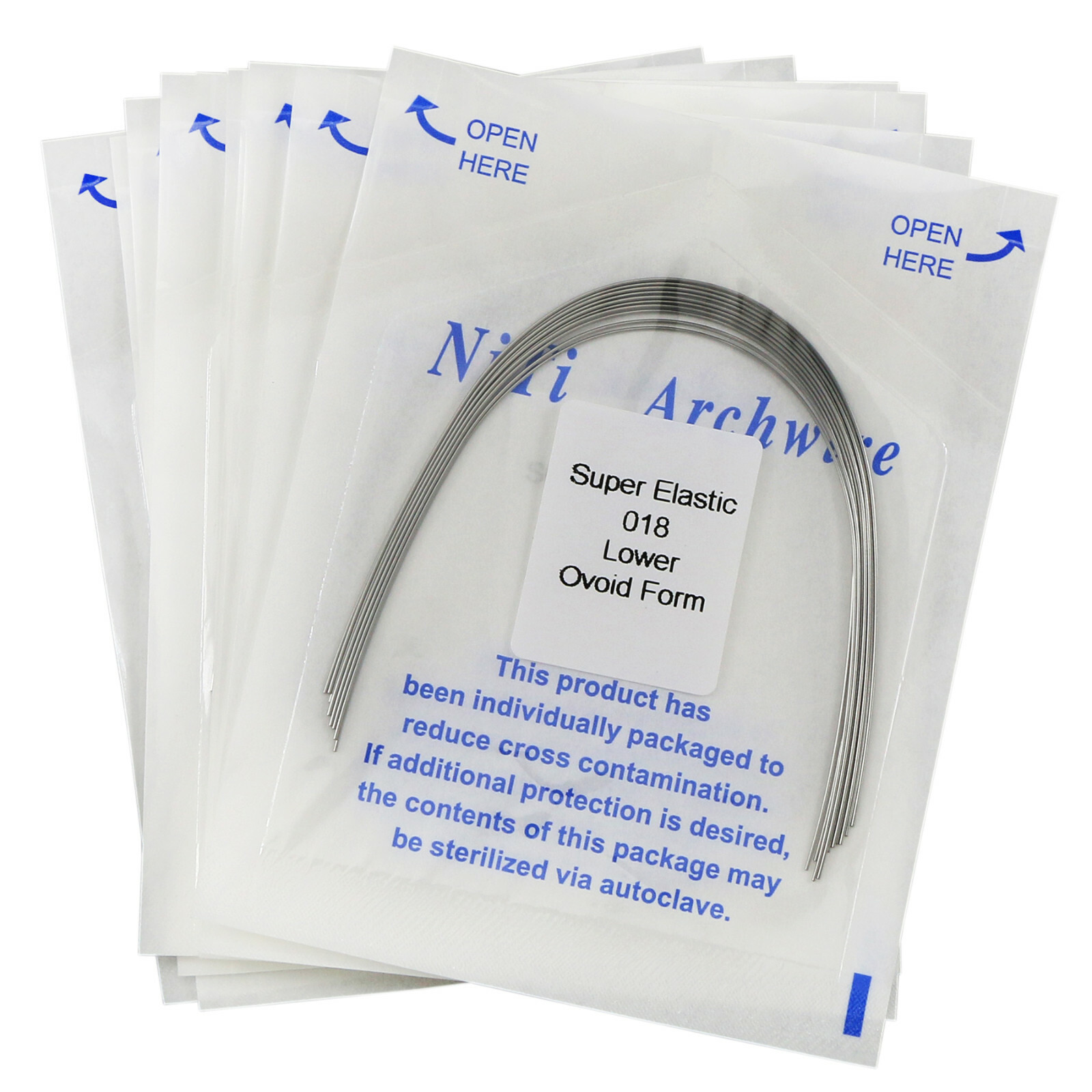 100Pcs Dental Orthodontic Niti Arch Wire Round Super Elastic 012-020 Upper Lower