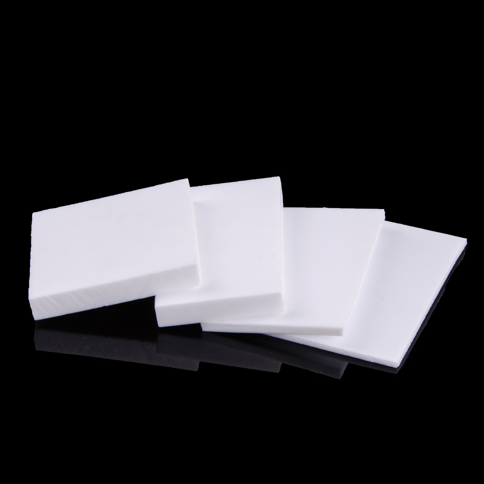 PTFE White Sheet 0.5mm to 30mm Thick Various Sizes 100mm to 300mm