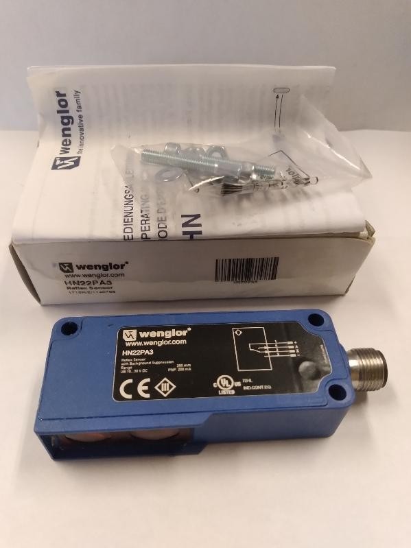 NEW Wenglor HN22PA3 Sensor with Background Suppresion 10-30 Volt