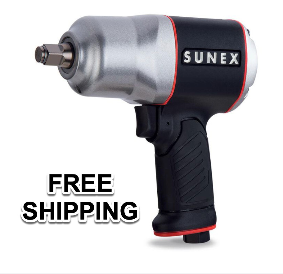 Sunex SX4350 1/2 Drive Air Impact Wrench Gun Composite Body Pneumatic FREE SHIP