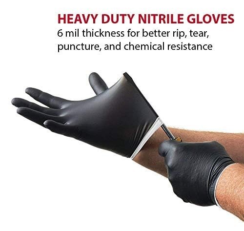 Venom Steel Industrial Nitrile Gloves One Size Fits Most, 100 Count, (Pack of 3)