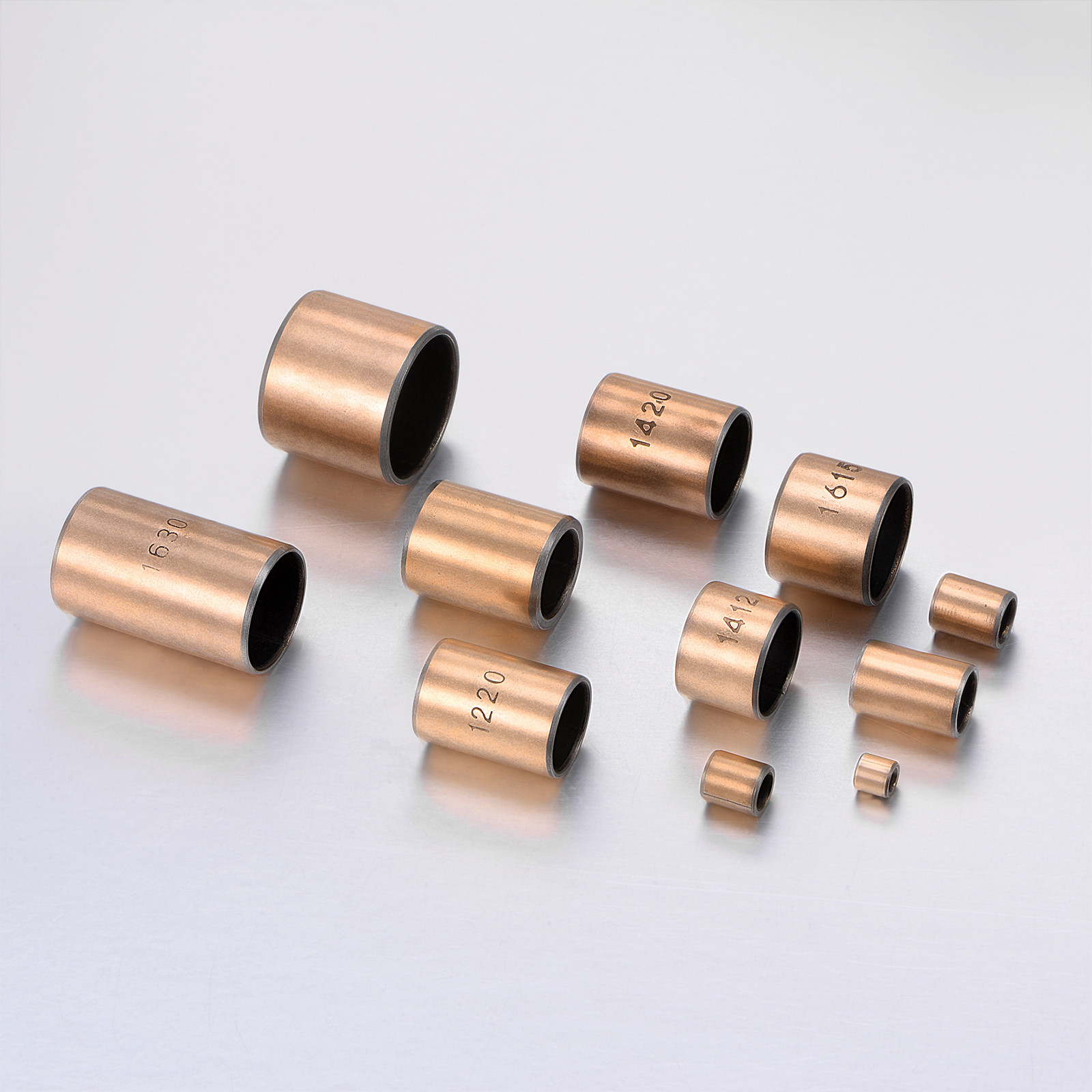 6pcs Sleeve Bearings 12mm Bore x 14mm OD x 20mm Length Wrapped Oilless Bushings