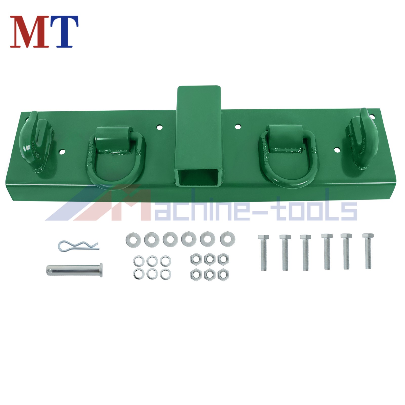 Bolt on Grab Hooks & D Rings & 2″ Receiver For John Deere Compact Tractor 1025R