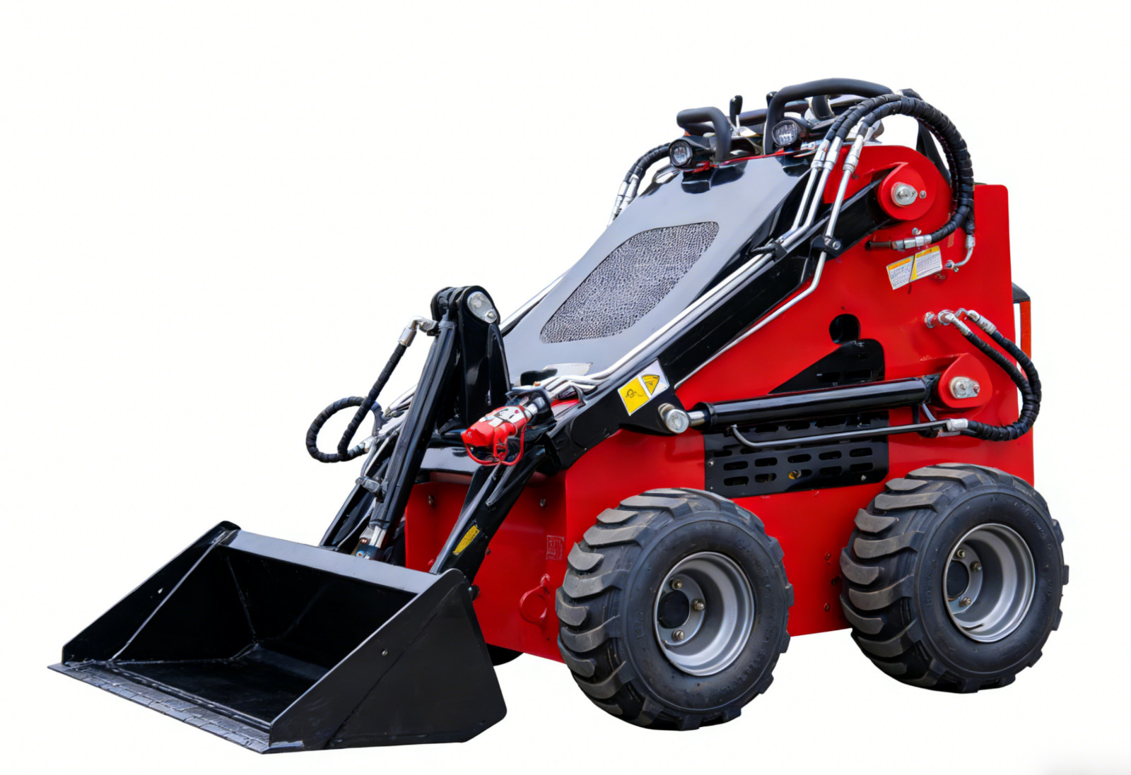 870kg Mini Skid Steer Loader MS380 23HP Dual Pump Wheeled Skid Steer Free Ship