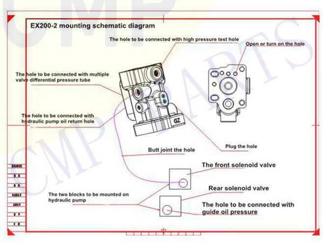 Conversion Kit For Hitachi EX100/120/200/220-2/3 Excavator English Installation