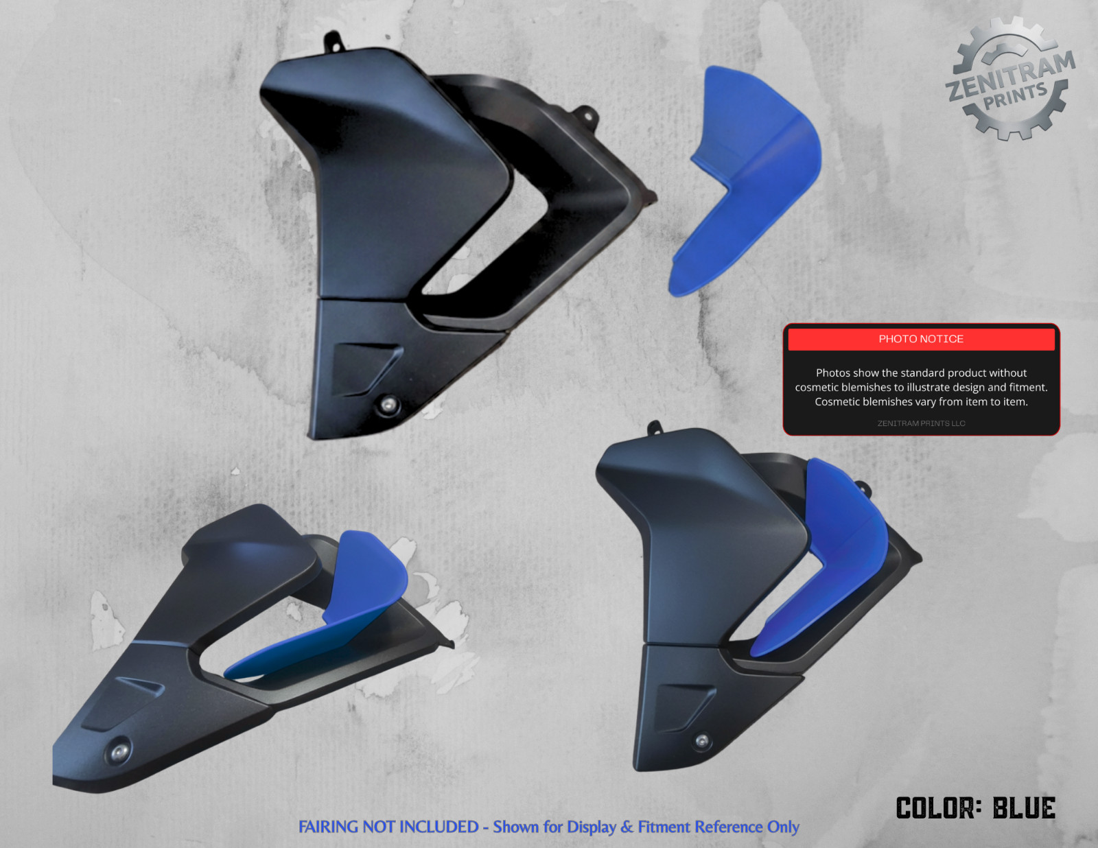 Stripe Series Air Deflectors Triumph Tiger 850/900 2020-2024 | Cosmetic Blem