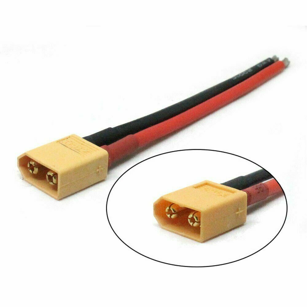 1 Pair Of XT60 Battery Male Female Connector Plug With Silicon 14 AWG Wire Cable