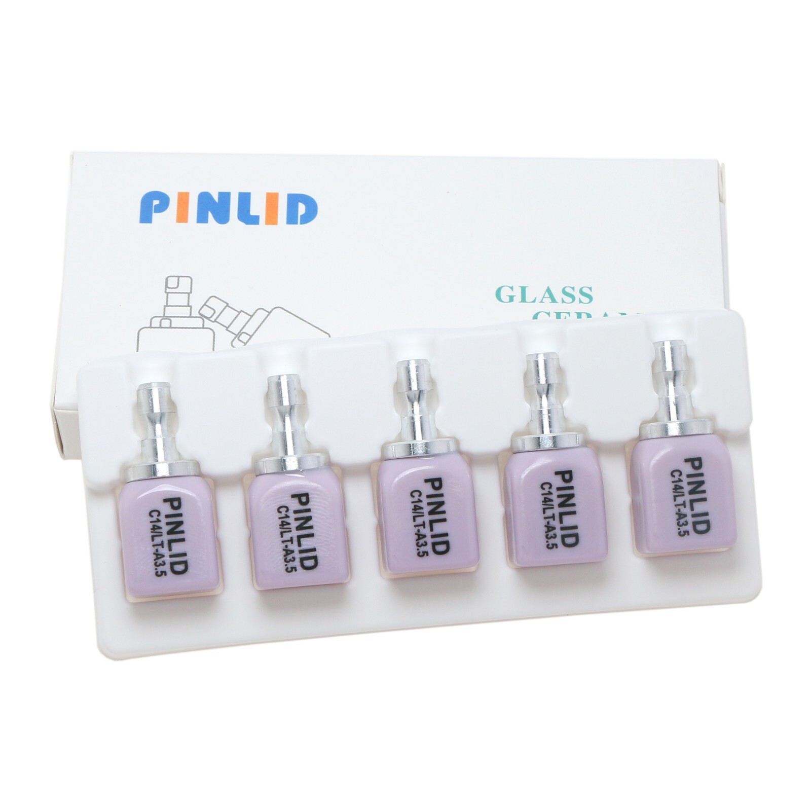 US Dental C14 HT/LT Emax Glass Ceramic Blocks Lithium Disilicate CAD/CAM CEREC