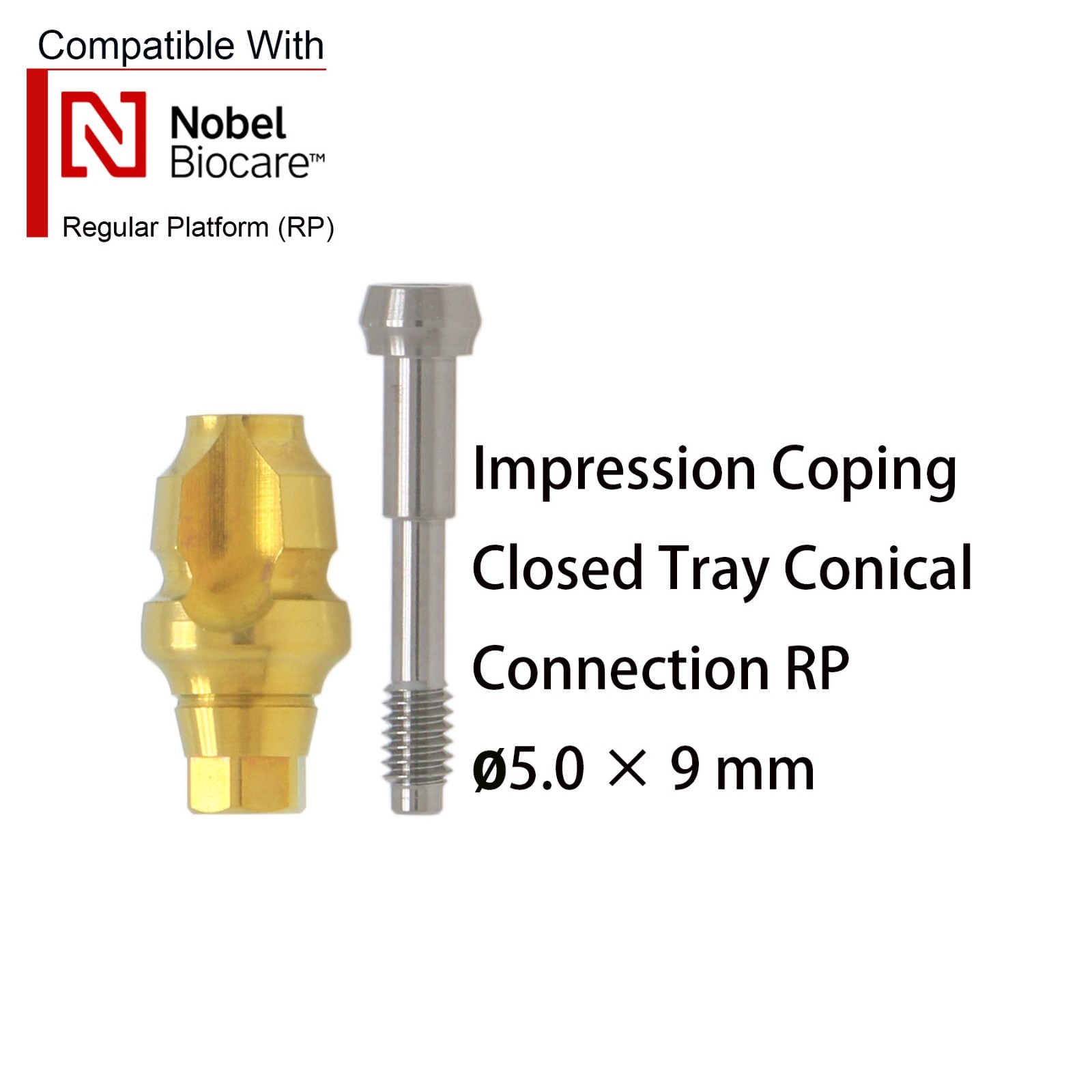 Nobel Active NP/RP Implant Scan body Impression Transfer Open/Close Coping Tray